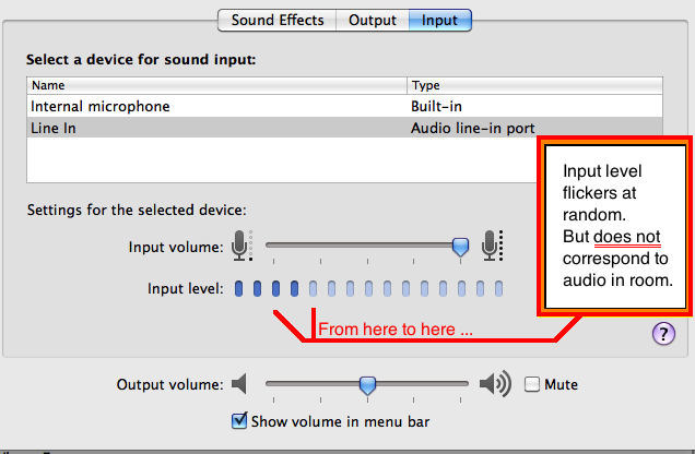 use mac audio input as output